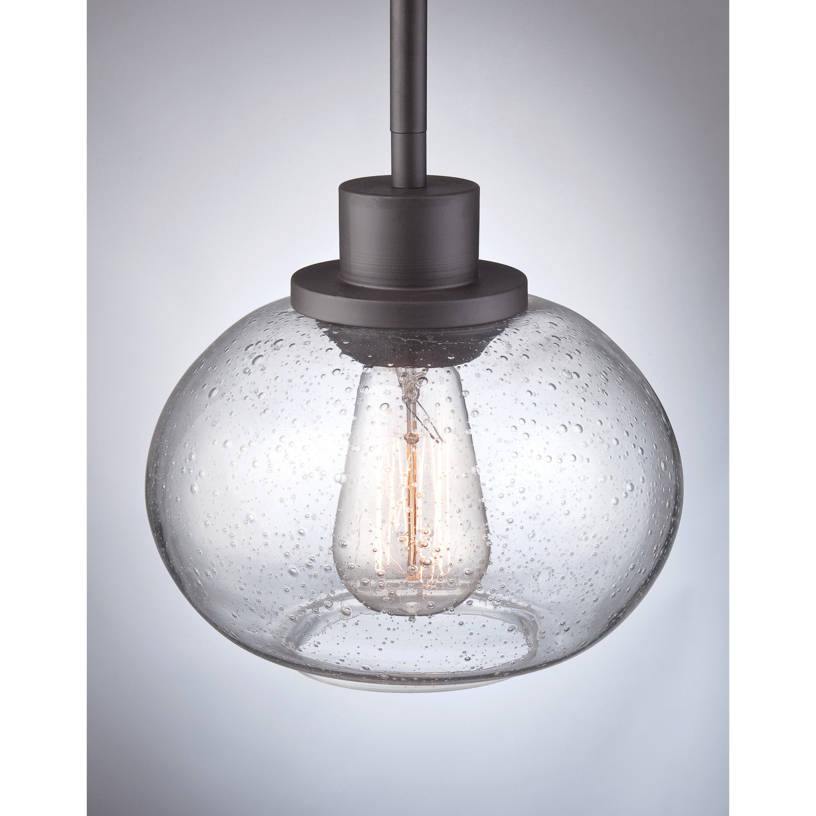 Quoizel TRG1508OZ Trilogy Rod Hung Mini Pendant, Old Bronze