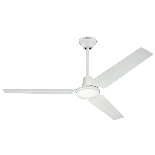 78127 Industrial 56 Inch Three Blade Indoor Ceiling Fan White